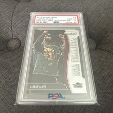 2019 Panini Prizm 3 LeBron James NBA Finalists Silver Prizm Cavs PSA 10