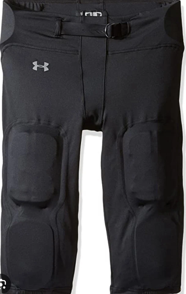 Pantalones de fútbol Under Armour juveniles medianos con almohadillas integradas incorporadas Foto 3 de 4