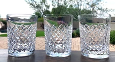 Waterford Crystal Alana Double Old Fashioned 4 3/8" Set of 3 Lot