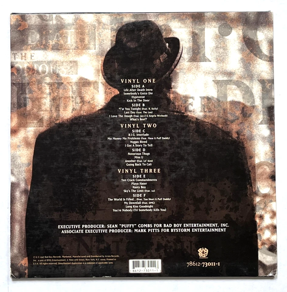 Notorious B.I.G. - Life After Death x 3 LP Album Vinyl Record -OG Original Press - Image 2 of 4