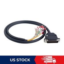 1m 39.37" DB44 Male to Shielded Cable 44-Pin Connector to Single End Cable