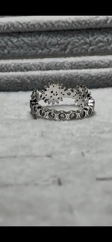 V196 S925 STERLINGSILBER RING STARBURST ZARGENFASSUNG GRÖSSE 8 - Bild 6 von 7