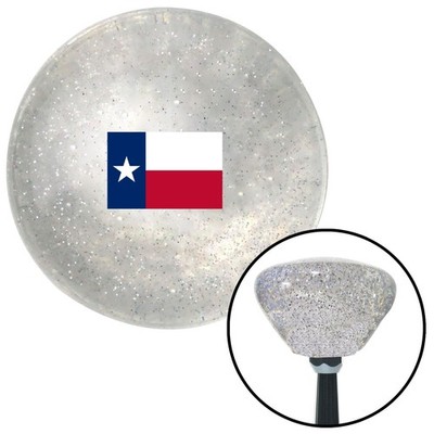 Texas Clear Retro Metal Flake Shift Knob w/ M16x1.5 Insert Shifter Auto Manual