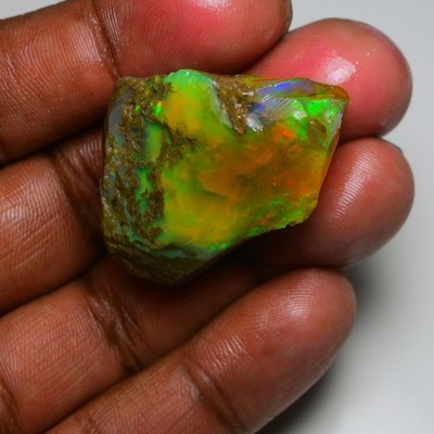 RIESIGER 69,20 kt natürlicher äthiopischer Opal grob - Multi Fire Welo Opal R...