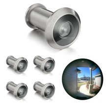 220-degree Solid Brass Door Viewer TG3016NG-SN Heavy Duty Privacy Cover