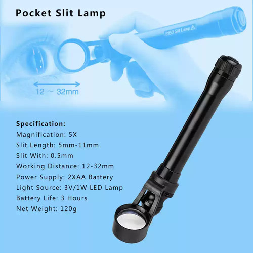 Apparecchiatura oftalmica portatile portatile lampada a fessura LED microscopio S150 - Foto 1 di 11