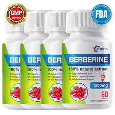 Berberine hard capsules help improve digestion absorption and immune support 60p
