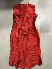 vintage lanvin 100 silk gown w/bow detail