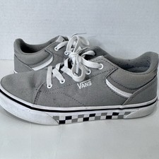 Vans Off The Wall Lo Sneakers Youth Size 4 Gray