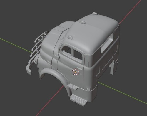1/50 o scale 3d printed 1948 Dodge B COE cab code3 for custom truck handmade - Picture 6 of 8