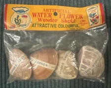 Rare Vintage 1950s Water Flower Wonder Shells - NOS New Old Stock