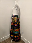 90s SOFT SURROUNDINGS MULTICOLOR & MULTI-PATTERN TIERED LONG BOHO SKIRT SZ M — photo 3