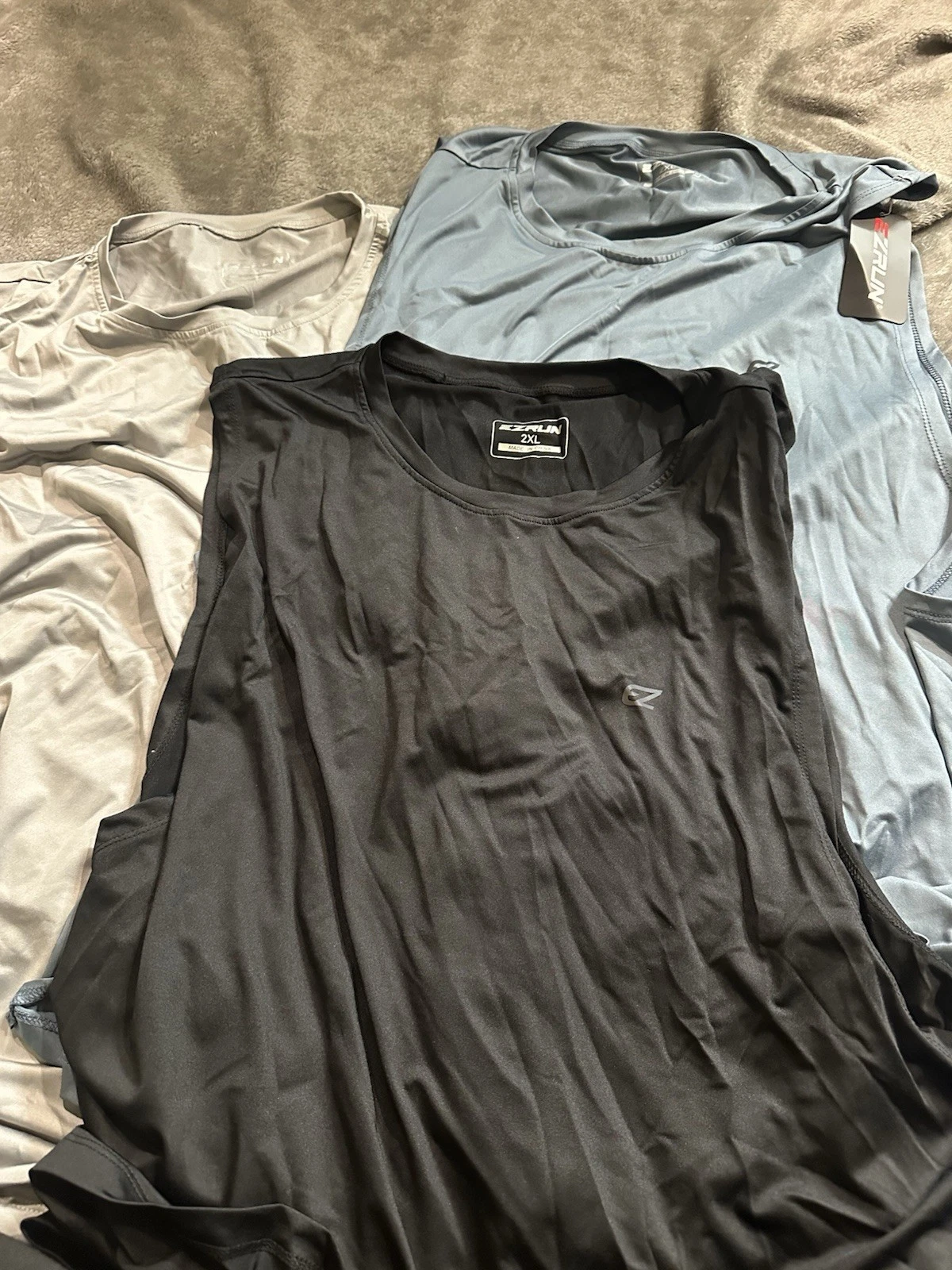 EZRun Men's Quick Dry Athletic Training Workout Tank Tops sz xl new