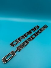 Oem 2017 - 2022 Jeep Grand Cherokee Emblem Front Door Black Chrome Badge Logo
