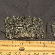 Shoe Clips 1.75 Inches Each Scroll Vintage 0970s - 1980s