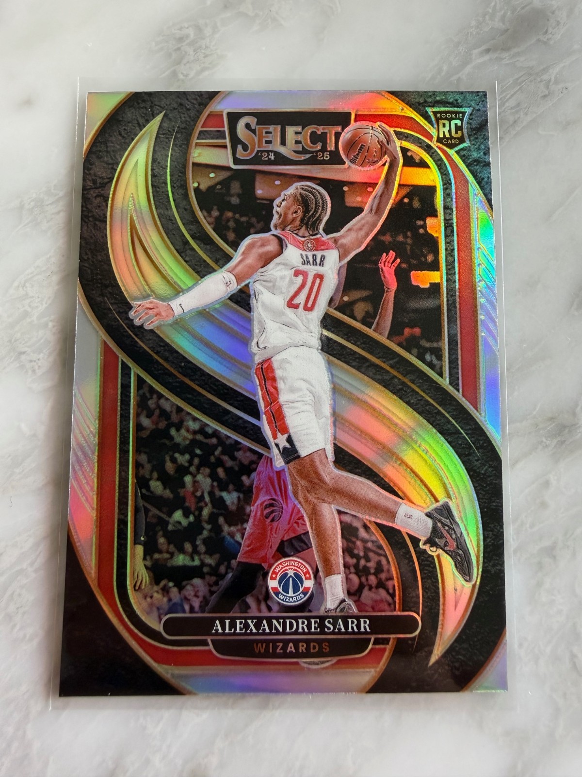 2024-25 Select Alexandre Sarr RC Premier Level Silver Prizm