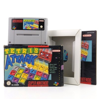Super Nintendo Spiel : Tetris Attack - SNES OVP (PAL DE) CIB komplett