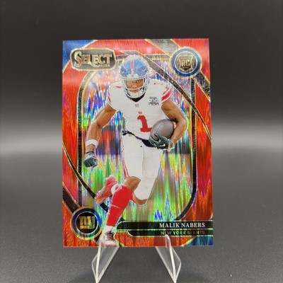 2024 Panini Select Malik Nabers Club Level Red Shock Prizm /249 #220 RC