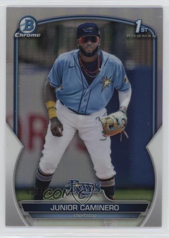 2023 Bowman Chrome Prospects Refractor 452/499 Junior Caminero #BCP-61 11s9