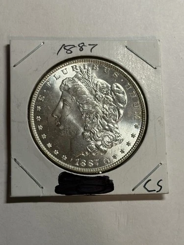 1887-P Morgan Silver Dollar Gem BU UNC Blast White