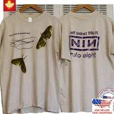 New Apparel Nine Inch Nails Self Destruct 1994-95 Tour T-Shirt The Downward Spir