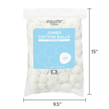 Equate Jumbo Cotton Balls, 200 Count