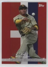 2022 Topps X Wander Franco Leyendas de Béisbol Red 3/10 Manny Machado #40 uk2