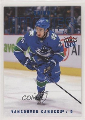 2021-22 Upper Deck Fleer Ultra Blue Foil 269/399 Quinn Hughes #4 0y6z