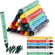 60 Pcs Industrial Lumber Crayons Bulk Wax Tire Marker Construction Marker for...