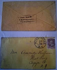 65 Civil War Era - Ex Rare "Forwarded by U.S. Sanitary Fair" in Box Stencil PMK