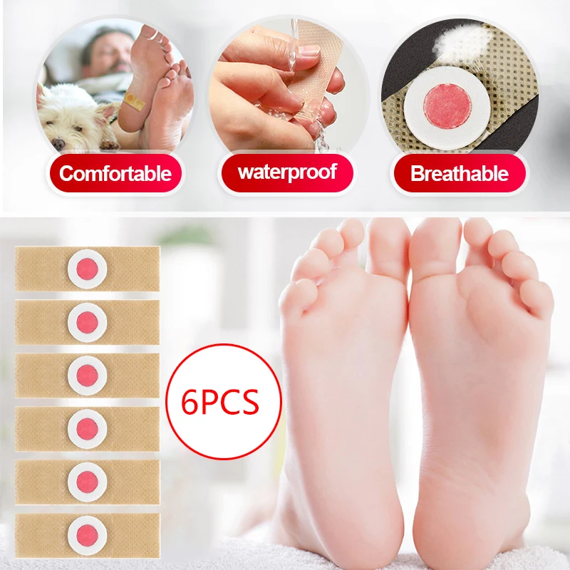 6PCS Foot Care Sticker Patch Removal Pads Curative Patches Calluses ...