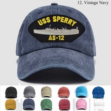 Customized Personalization Embroidered Hat Uss Sperry As-12, Trucker Hat, Gift