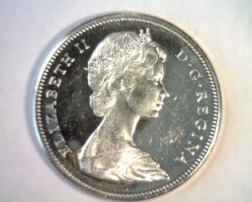 1967 CANADIAN SILVER DOLLAR ELIZABETH II UNCIRCULATED PROOF LIKE UNC. PL NICE