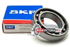 SKF 6008 C4 Deep Groove Ball Bearing, Open, No Seals 40x68x15 mm