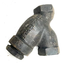 Cast Iron Y Strainer 1" NPT 250 psi SWP / 400 psi WOG / 20-Mesh SS Screen