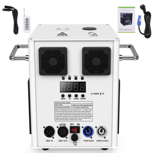 700W Cold Spark Machine DMX512 Remote Control Stage Light Show Firework Machine - Bild 5 von 13