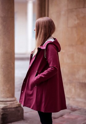 STUTTERHEIM Mosebacke Burgundy Rain Coat XXS UK
