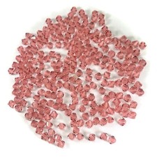 Rose Peach Preciosa Czech Glass Beads MC Bicones lt.padparadscha pink 3mm 4mm 6m