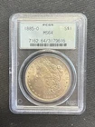 1885-O OGH * PCGS MS64 * Silver MORGAN Dollar $1 * Old Green Holder  Eye Appeal!