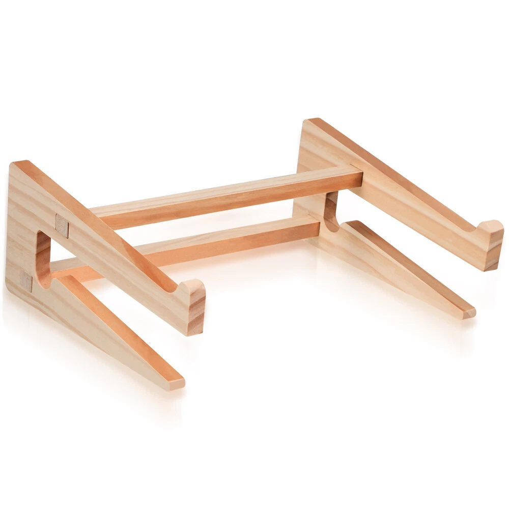 Laptop desk 2024 stand wooden