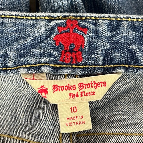 Brooks Brothers Women's Size 10 Red Fleece Denim Jeans Blue Stretch Cotton - Picture 5 of 8