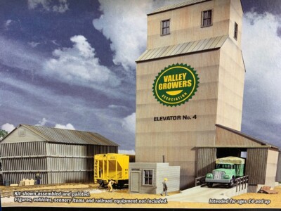 HO Walthers Cornerstone 933-3096 Valley Growers Elevator Structure Kit HO1850