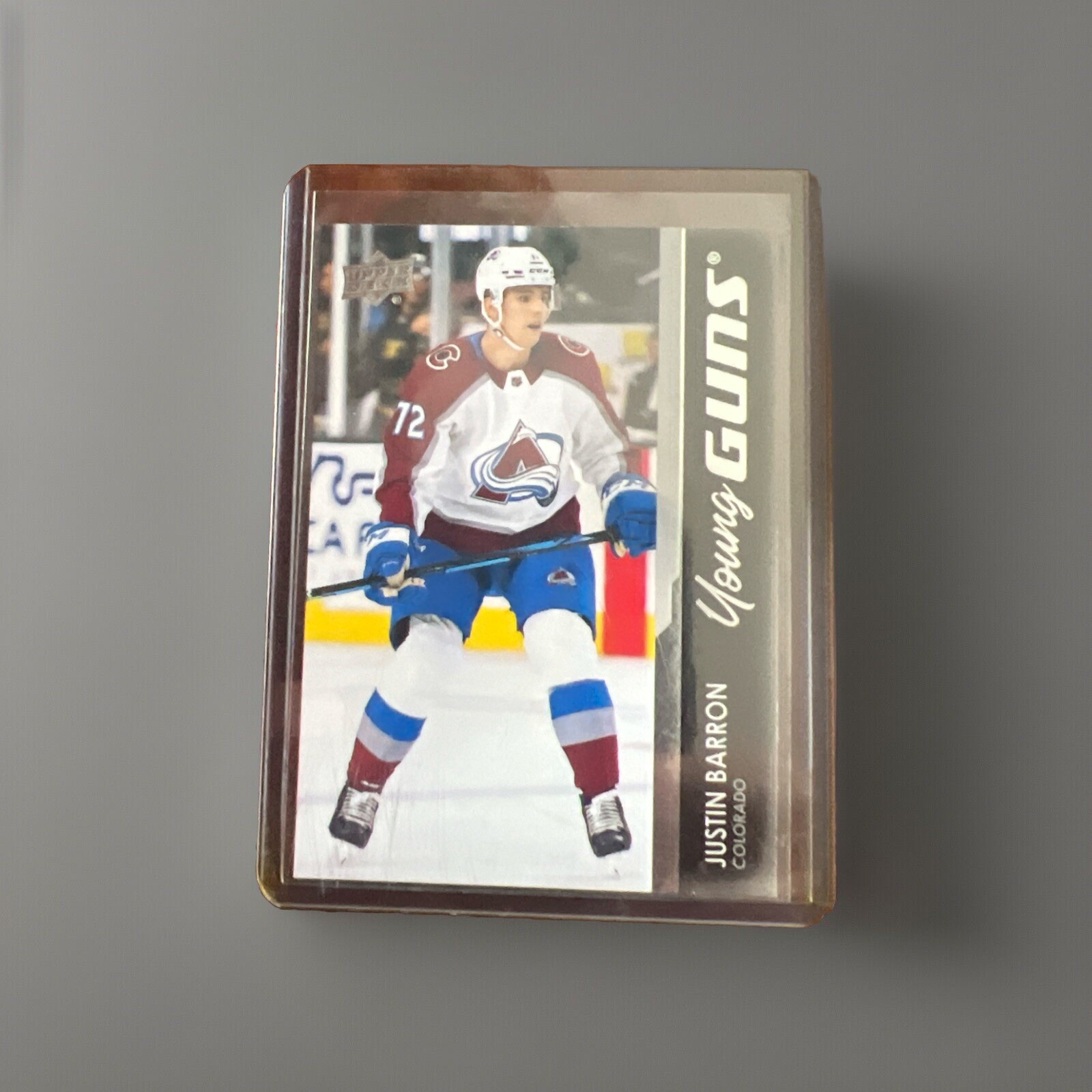 2021-22 Upper Deck #744 Justin Barron Young Guns