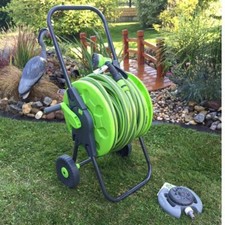 Lime Edition 7 tlg. Schlauchwagen-Set Gartenschlauch 50m 1/2" Wasserschlauch
