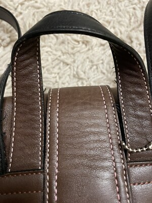 COACH brown leather vintage backpack bag h05s-3559 | eBay display picture 3