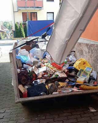 3m Schuttrutsche mit Ø80cm, Haushaltsauflösung