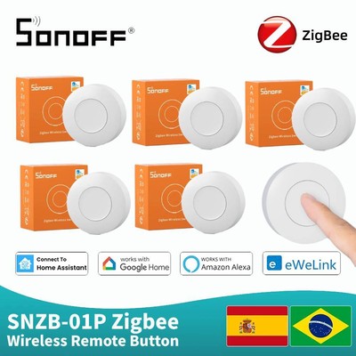 SONOFF SNZB-01P Wireless Zigbee Button Smart Remote 2-way Control Switch SOS Eme