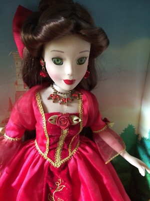 DISNEY Brass Key 15" Porcelain BELLE Disney Princess DOLL Year 2003  Preowned.. | eBay
