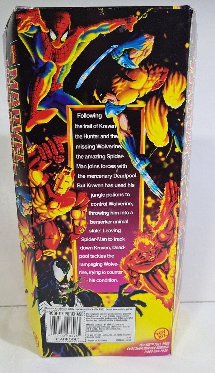 Marvel Universe DeadPool Toy Biz 1997 10inch Action figure