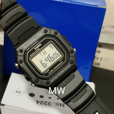 casio w218h black